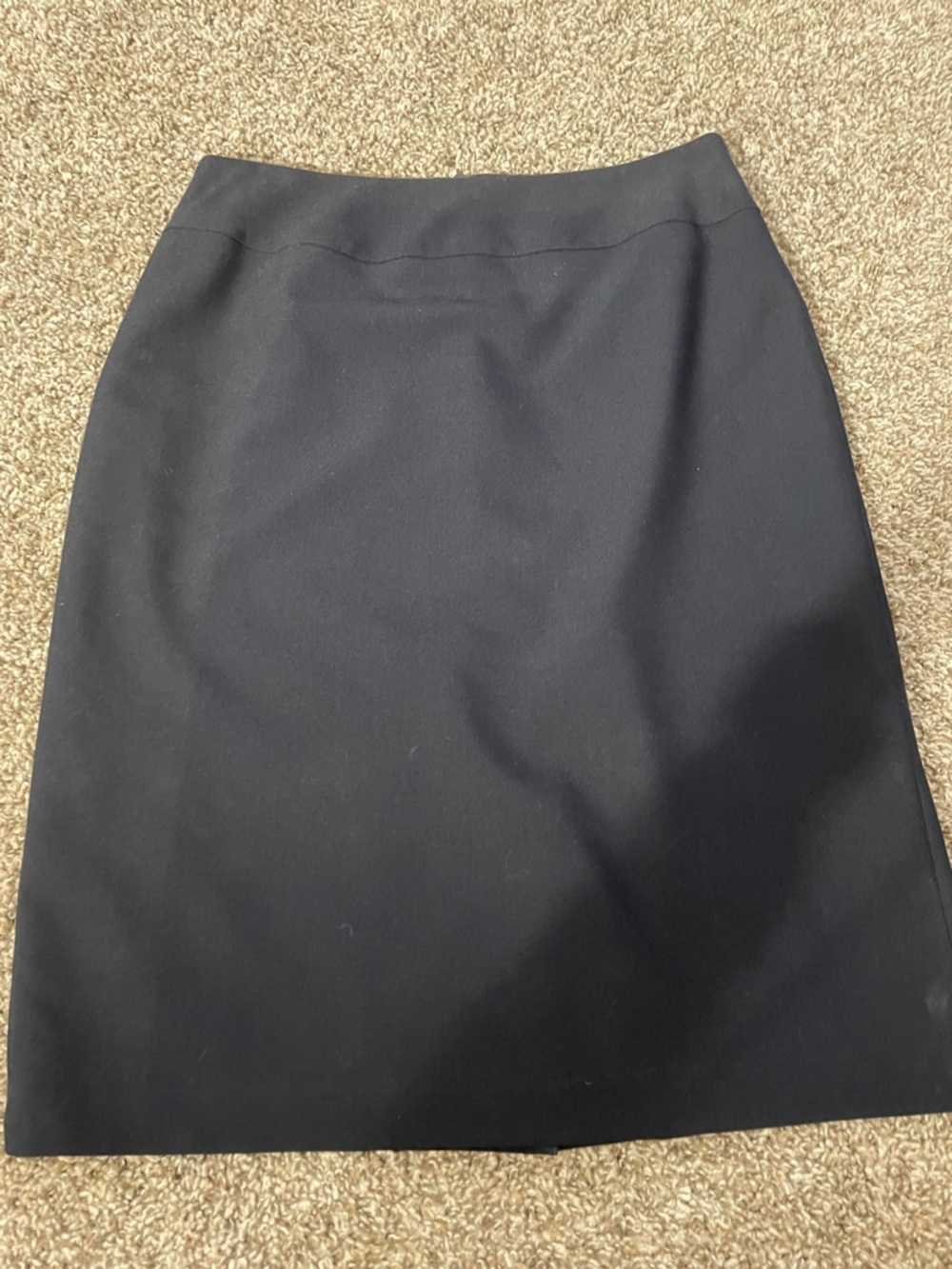 Classic Navy Pencil Skirt - Women's Tailored Skirt size 6